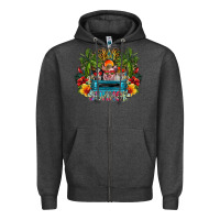 Charcoal Heather Summer Zipper Hoodie - CowhideDigitalArt