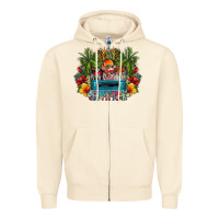 Sandshell Summer Zipper Hoodie - CowhideDigitalArt