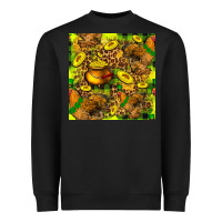 Black St. Patrick's Chicken With Pot Of Gold Heavyweight Sweatshirt - FaDigitalArtStudio