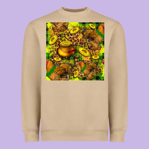 St. Patrick's Chicken With Pot Of Gold Heavyweight Sweatshirt Designed By Fadigitalartstudio