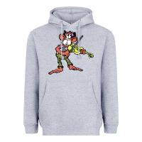 Heather Grey the iommi monkey Heavyweight Hoodie - lanVoArt