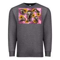 Charcoal Heather Baby elephant sunflowers kid's bottle Premium Sweatshirt - Artiststas