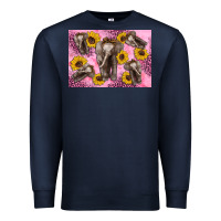 Navy Baby elephant sunflowers kid's bottle Premium Sweatshirt - Artiststas