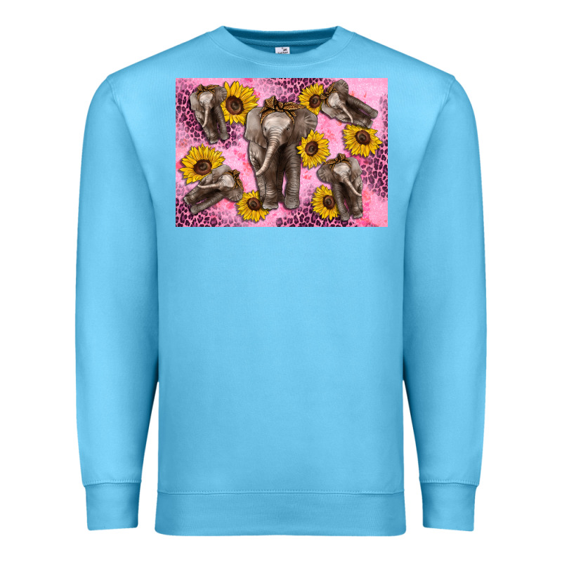 Baby Elephant Sunflowers Kid's Bottle Premium Sweatshirt by Artiststas | Teevron