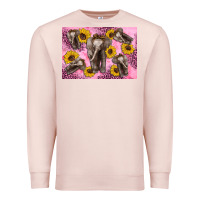 Pale Pink Baby elephant sunflowers kid's bottle Premium Sweatshirt - Artiststas