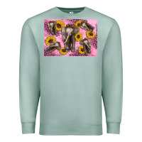 Seafoam Baby elephant sunflowers kid's bottle Premium Sweatshirt - Artiststas