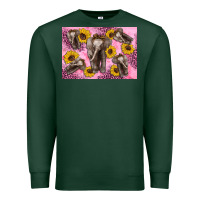 Sports Green Baby elephant sunflowers kid's bottle Premium Sweatshirt - Artiststas