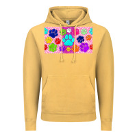 Vintage Mustard paw print Vintage Hoodie - TumblerDesignByShophia