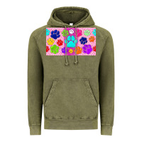 Vintage Olive paw print Vintage Hoodie - TumblerDesignByShophia