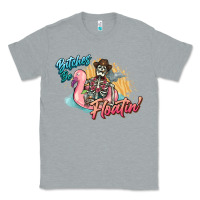 Heather Grey Bitches be floatin' skeleton summer Classic Tee - NancyCooperArtShop