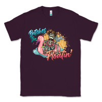 Plum Bitches be floatin' skeleton summer Classic Tee - NancyCooperArtShop