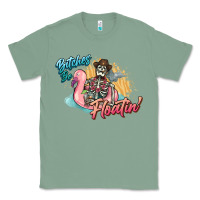 Sage Bitches be floatin' skeleton summer Classic Tee - NancyCooperArtShop