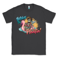 Smoke Bitches be floatin' skeleton summer Classic Tee - NancyCooperArtShop