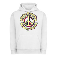 Pigment Lunar Rock Make America Groovy Again Peace Sign 70S Retro Urban Hoodie - lanVoArt