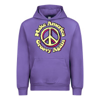 Tulip Make America Groovy Again Peace Sign 70S Retro Urban Hoodie - lanVoArt