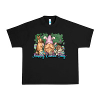 Black Gnome bunny Happy Easter Day Urban Heavy Tee - HowdyJamesFarm