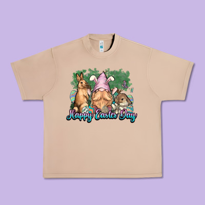 Gnome Bunny Happy Easter Day Urban Heavy Tee Designed By Howdyjamesfarm