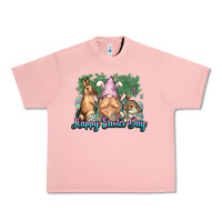 Salmon Gnome bunny Happy Easter Day Urban Heavy Tee - HowdyJamesFarm