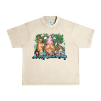 Sandshell Gnome bunny Happy Easter Day Urban Heavy Tee - HowdyJamesFarm