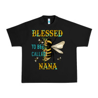 Black Blessed To Bee Nana Urban Heavy Tee - JahusDesignShop
