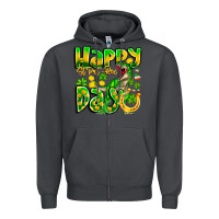 Smoke Happy St Patricks Rex Day Zipper Hoodie - CowhideDigitalArt