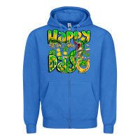 True Royal Happy St Patricks Rex Day Zipper Hoodie - CowhideDigitalArt