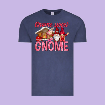 Gnome Sweet Gnome Valentine's Day Vintage Tee Designed By Howdyjamesfarm