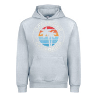 Heather Grey Oceanside California Ca Vintage Retro 70S Urban Hoodie - lanVoArt