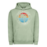 Pigment Oil Green Oceanside California Ca Vintage Retro 70S Urban Hoodie - lanVoArt