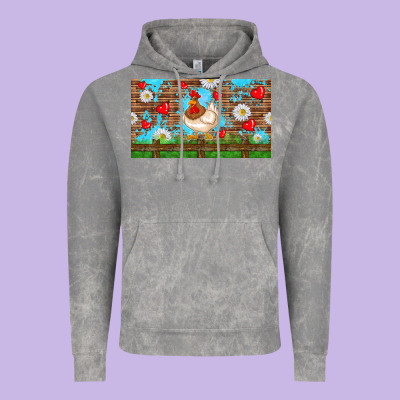 Cute Chicken Vintage Hoodie Designed By Tumblerdesignbyshophia