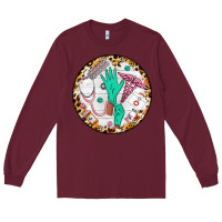 Burgundy nurse coaster Long Sleeve Tee - CowGirlArtShop