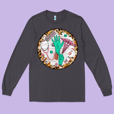 Nurse Coaster Long Sleeve Tee Designed By Cowgirlartshop