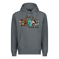 Rock She Is Strong Proverbs 31 25 Premium Hoodie - FaDigitalArtStudio
