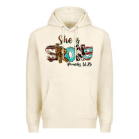Tofu She Is Strong Proverbs 31 25 Premium Hoodie - FaDigitalArtStudio