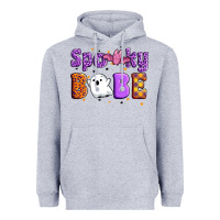 Heather Grey spooky babe Heavyweight Hoodie - Artiststas