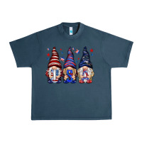 Midnight Navy USA gnomies 4th of july Urban Heavy Tee - HowdyJamesFarm