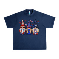 Navy USA gnomies 4th of july Urban Heavy Tee - HowdyJamesFarm