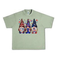 Oil Green USA gnomies 4th of july Urban Heavy Tee - HowdyJamesFarm