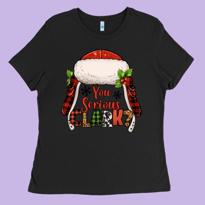 Western You Serious Clark Christmas Ladies Tee Designed By Jasminsmagicworld