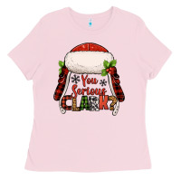 Bubblegum Pink western you serious clark christmas Ladies Tee - Jasminsmagicworld