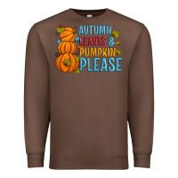 Chestnut Autumn leaves and pumpkin please Premium Sweatshirt - Artiststas