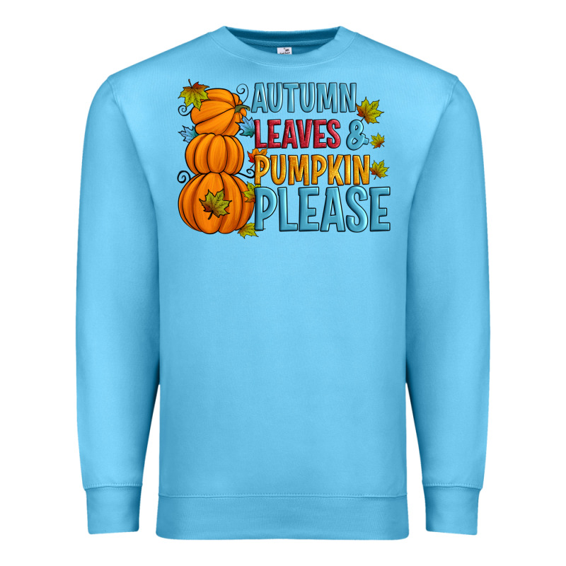 Autumn Leaves And Pumpkin Please Premium Sweatshirt by Artiststas | Teevron