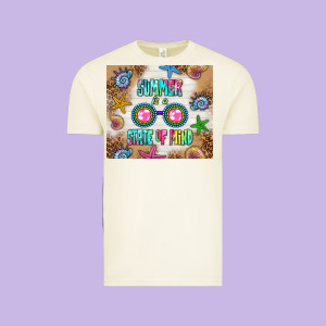 Summer Is A State Of Mind Vintage Tee Designed By Tumblerdesignbyshophia