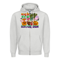 Dove Grey With God All Things Are Possible Summer Zipper Hoodie - CowhideDigitalArt