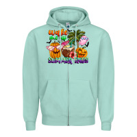 Seafoam With God All Things Are Possible Summer Zipper Hoodie - CowhideDigitalArt