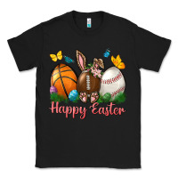 Black Happy Easter sports with butterfly Classic Tee - NancyCooperArtShop