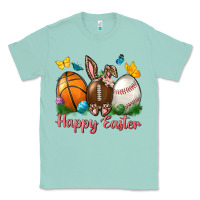 Seafoam Happy Easter sports with butterfly Classic Tee - NancyCooperArtShop