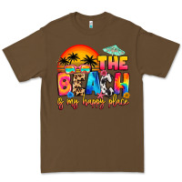 Cacao the beach is my happy place Premium Tee - Artiststas