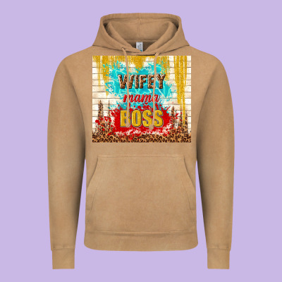Wifey Mama Boss Vintage Hoodie Designed By Tumblerdesignbyshophia