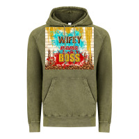Vintage Olive wifey mama boss Vintage Hoodie - TumblerDesignByShophia